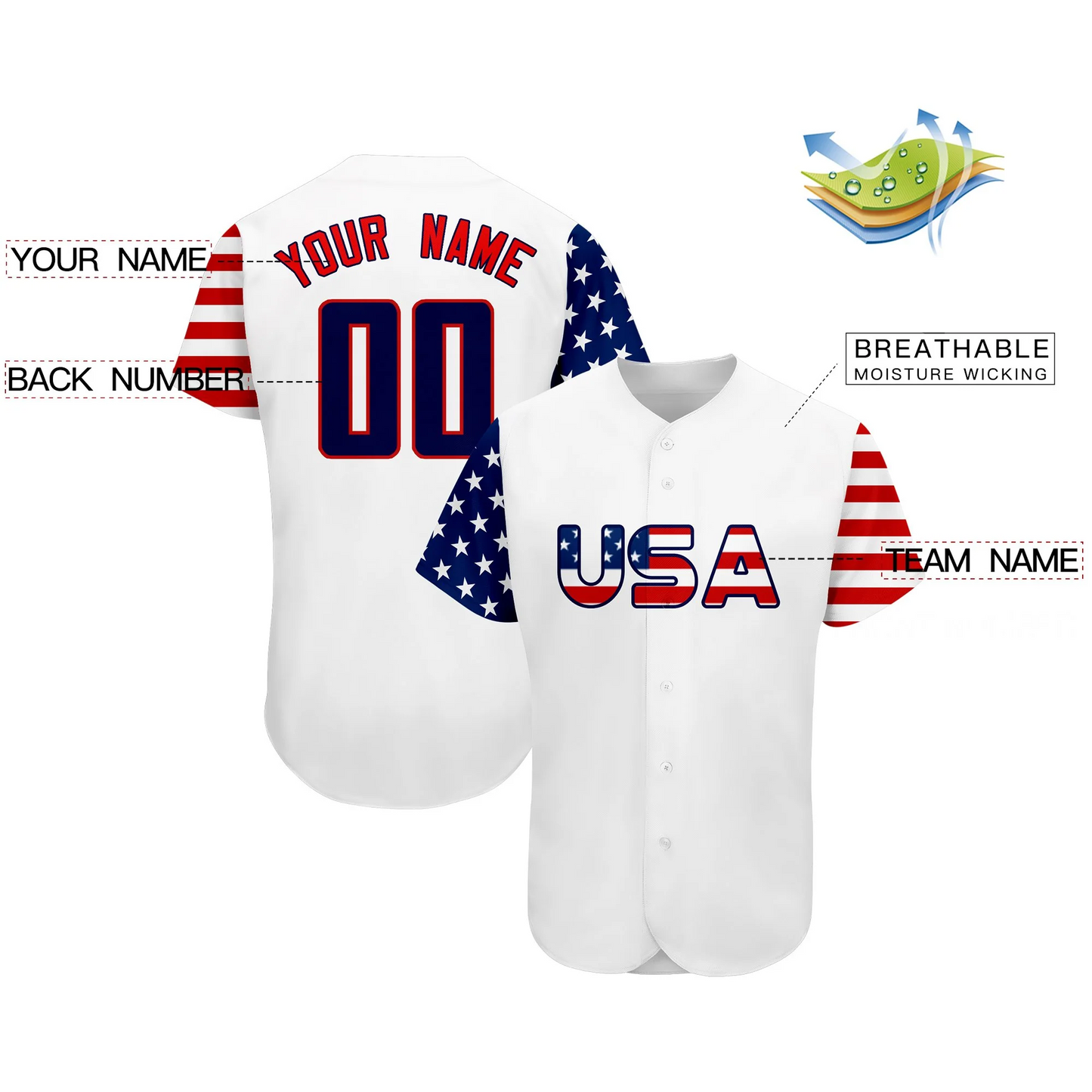 Elite Freedom Victory Baseball Jersey