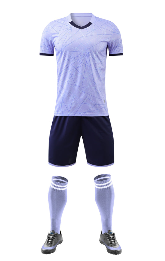 Laser Violet Custom Soccer Kit