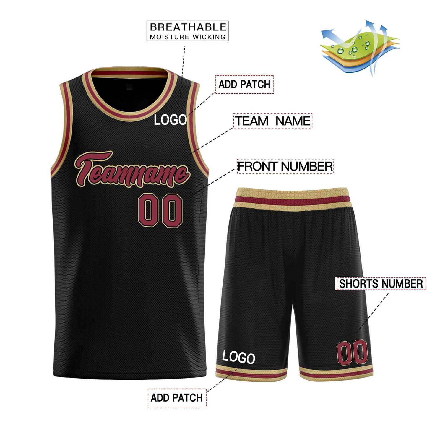 Elite Youth Monarch Custom Basketball Kit