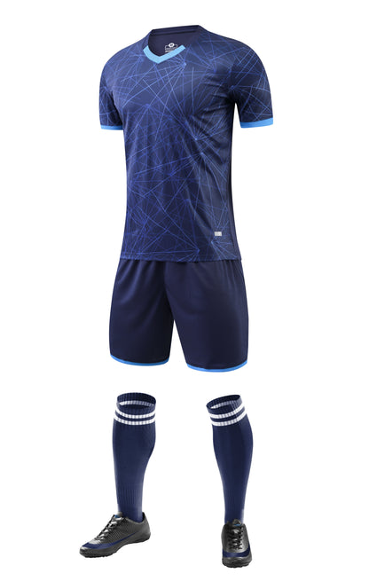 Elite Laser Azure Custom Soccer Kit