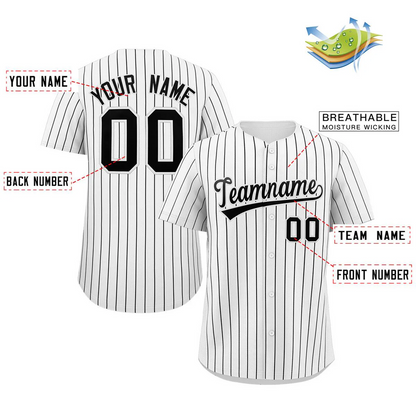 Elite Pro Pinstripe Classic Baseball Jersey