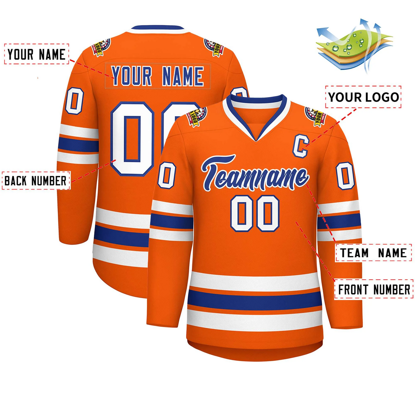 Elite Razor Flamewave Hockey Jersey