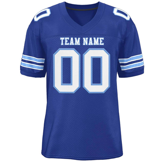 Elite Class Azure Glory Custom Football Jersey