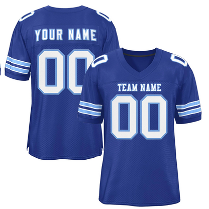 Elite Class Azure Glory Custom Football Jersey
