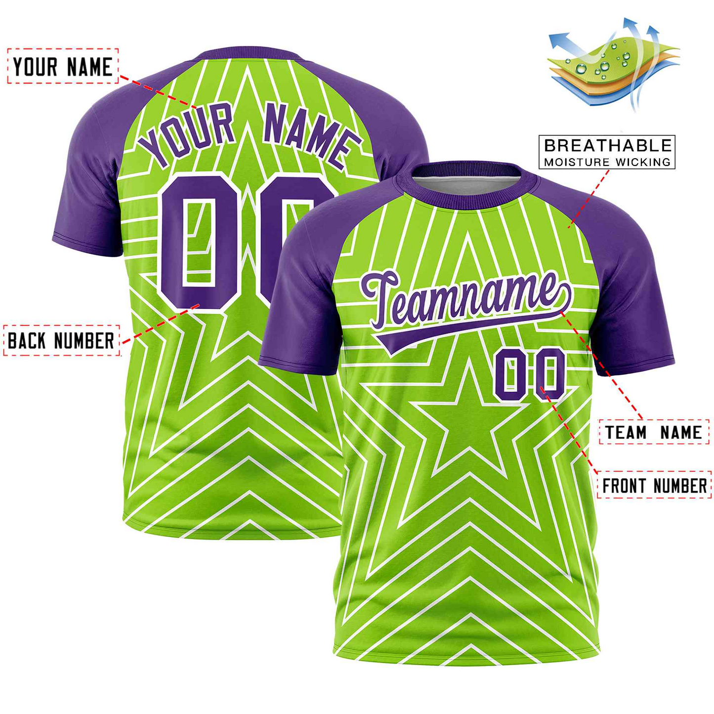 Elite All Star Soccer Mystic Lime Jersey